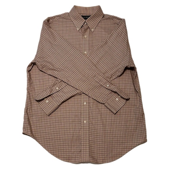 Lauren Ralph Lauren Classic fit Non-Iron Long Sleeve Blouse Sleeve Button ShIft - Picture 8 of 12